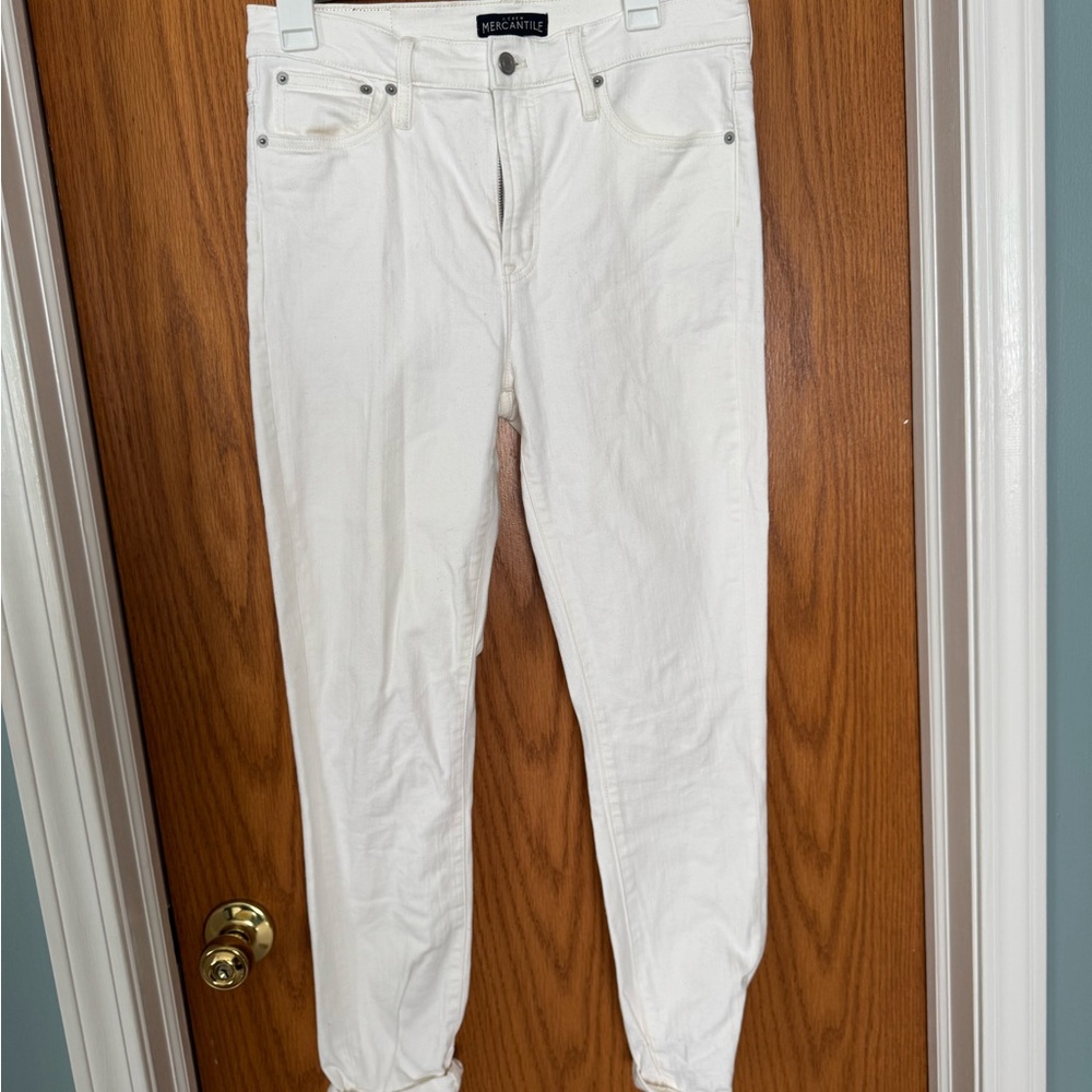 J. Crew Women's Straight Leg Jeans - White